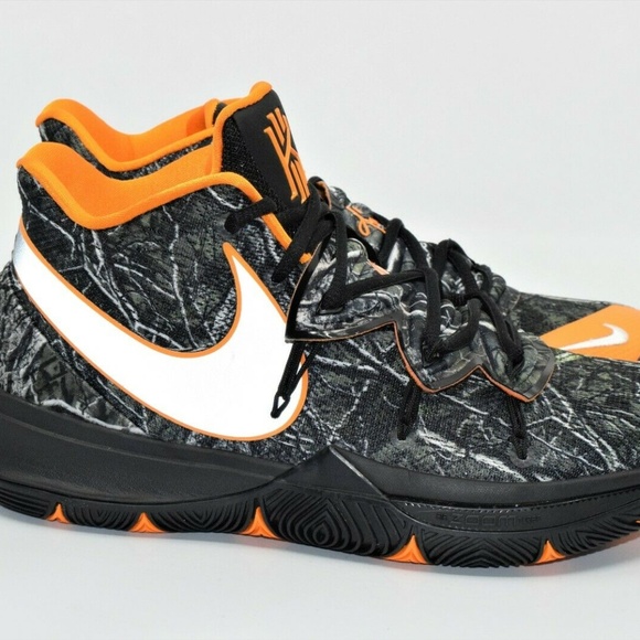 kyrie 5 camo orange